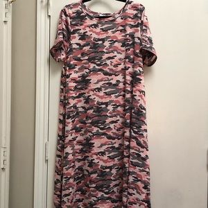Lularoe Carly Rare Pink Camo